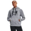 'Under Armour' Women's Rival Fleece Logo Hoodie - Steel Medium Heather / Black -Outfit Shop s7.V5 1356318 035 FC 1024x1024@2x