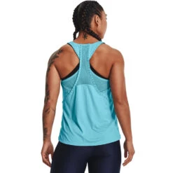 'Under Armour' Women's Knockout Mesh Back Tank - Opal Blue