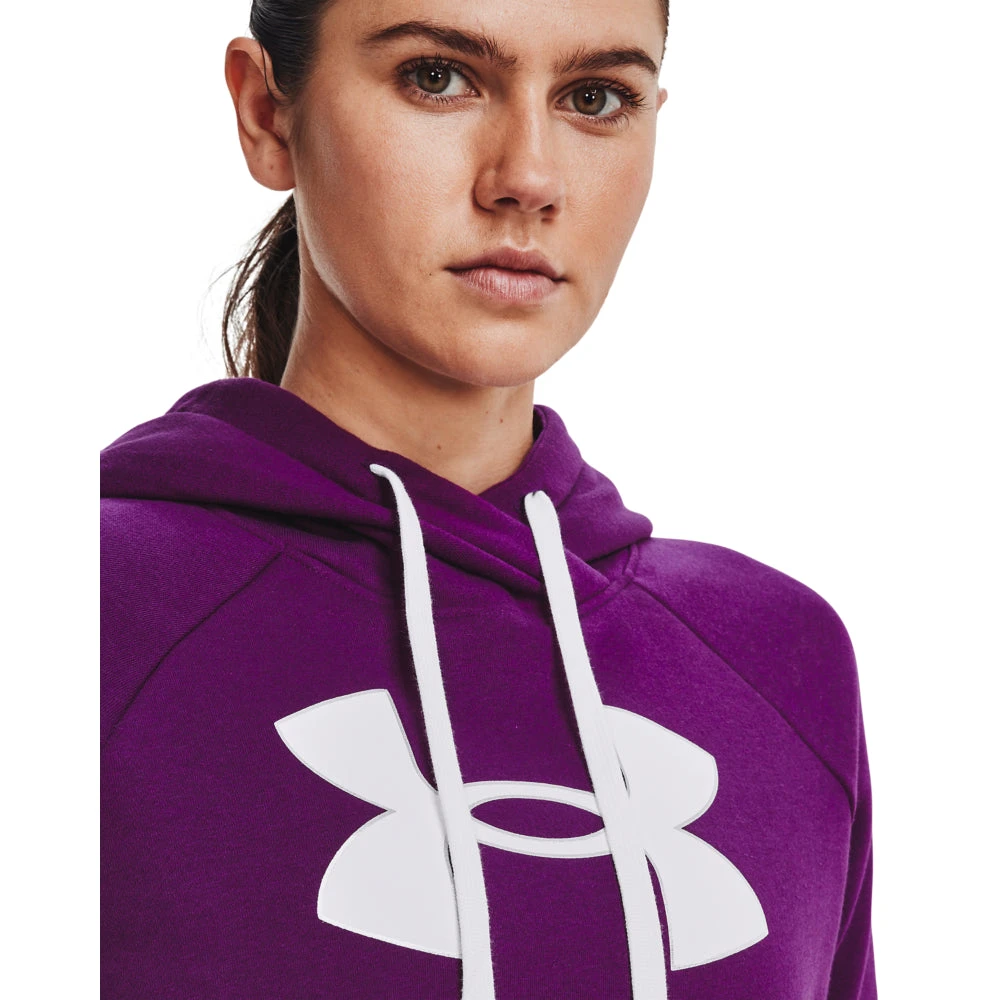 'Under Armour' Women's Rival Fleece Big Logo Foil Outline Hoodie - Rivalry 4 'Under Armour' Women's Rival Fleece Big Logo Foil Outline Hoodie - Rivalry - Image 2