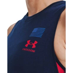 'Under Armour' Women's Freedom Repeat Muscle Tank - Academy / Red -Outfit Shop s7.V5 1370071 408 COLLAR 1024x1024@2x