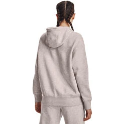 'Under Armour' Women's Rival Fleece Oversized Hoodie - Ghost Grey Light Heather - White -Outfit Shop s7.V5 1373026 592 BC 1024x1024@2x